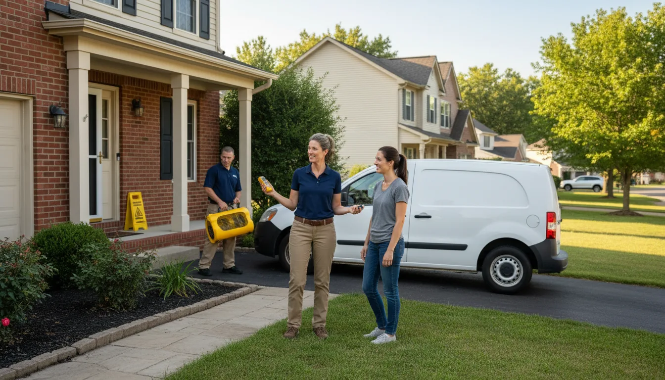 Residential water damage restoration in Lindsborg, KS